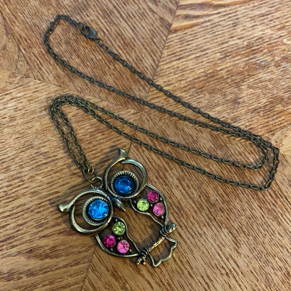 Owl necklace -24” chain